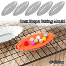 Cake Decor Aluminum Egg Tart Molds Boat Shape Baking Mould Pudding Holder