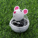 Container Pet Feeder Bowl Cat Feeder Food Rolling Leakage Dispenser Mouse Shape