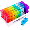 Organiser Portable Pill Case Tablet Holder Monthly Pill Organizer Pill Box