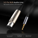 3.5mm Jack XLR Audio Cable Extension Male to Female to Cable Headphone Splitter
