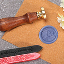Alphabet Letters Wax Sealing Stamp Head Round Copper Stamps Craft Decor (P)