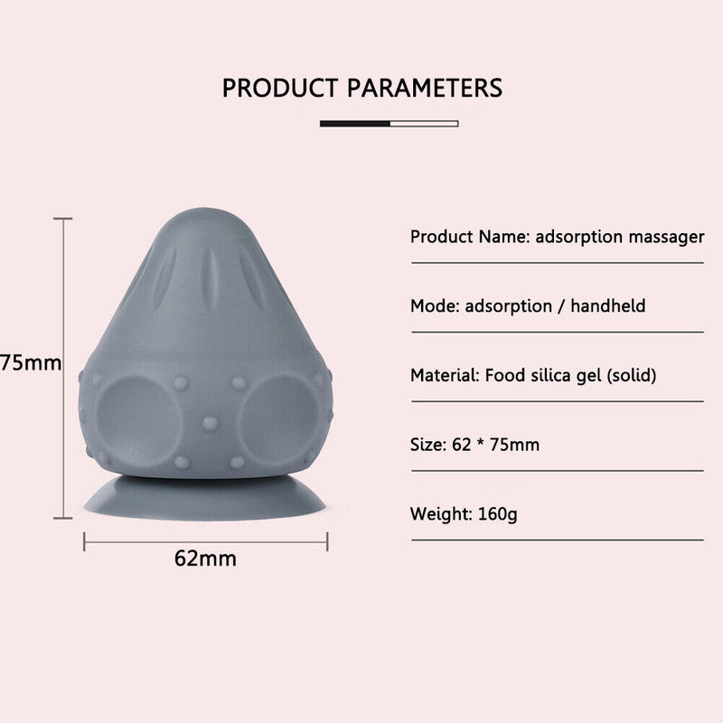 Silicon Massage Cone Solid Adsorption Ball Back Scapula Foot Yoga Household Tool