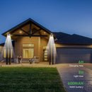 Cold White 4 LED Solar Lights Waterproof Wall Stair Lamp for Security