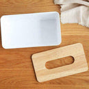 Tissue Box Dispenser Paper Storage Holder Napkin Case Wooden Organizer D6P6