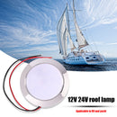 1.8W Waterproof 12V Car 24 SMT LED Dome Lamp for RV Marine (Warm Light) Newly