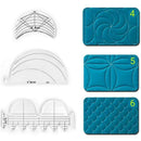 6*Quilting Templates Sewing Stencils Acrylic DIY Patchwork Sewing Ruler Tools#