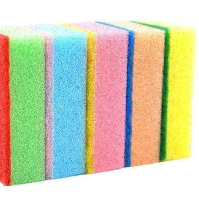 1PC Cleaning Sponge Brush 9*6*3CM Random color G9G9 L6C0 I2M8 I7E9