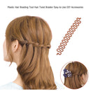 Plastic Hair Braiding Tool Hair Twist Braider Magic DIY Accessories (Brown)