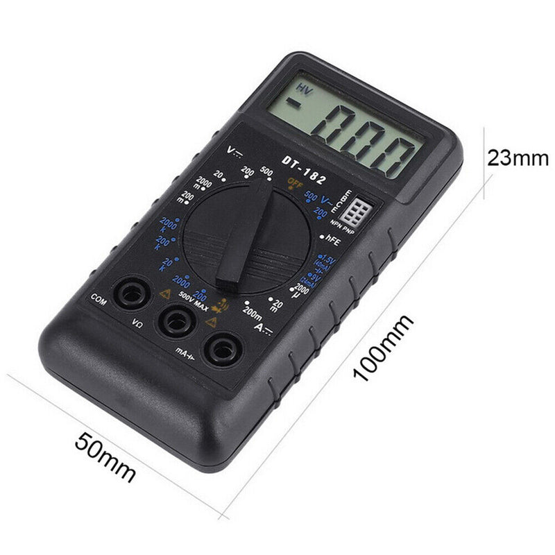 Mini DMM Digital Multi Meter OHM Test Voltmeter Ammeter with Buzzer (Blue)