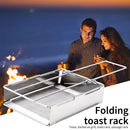 Outdoor Foldable Toaster Rack Portable Bread Toaster Sausage Grilling Kit Newly