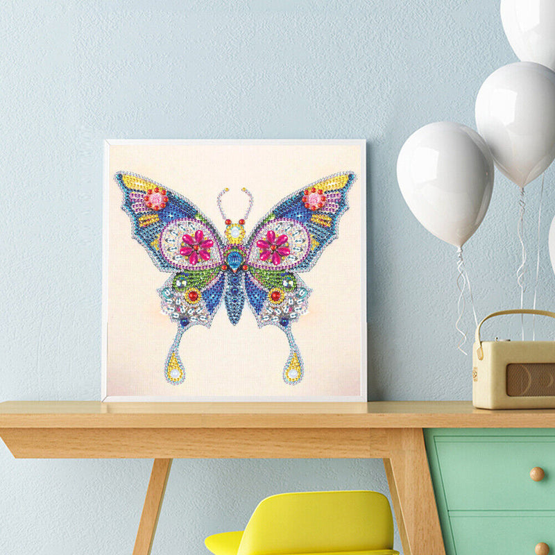 5D DIY Partial Special Shaped Diamond Painting Butterfly Poster Kit (UP267)