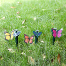 Solar Powered Artificial Flying Lawn Stakes Yard Art Ornament (Butterfly) Newly