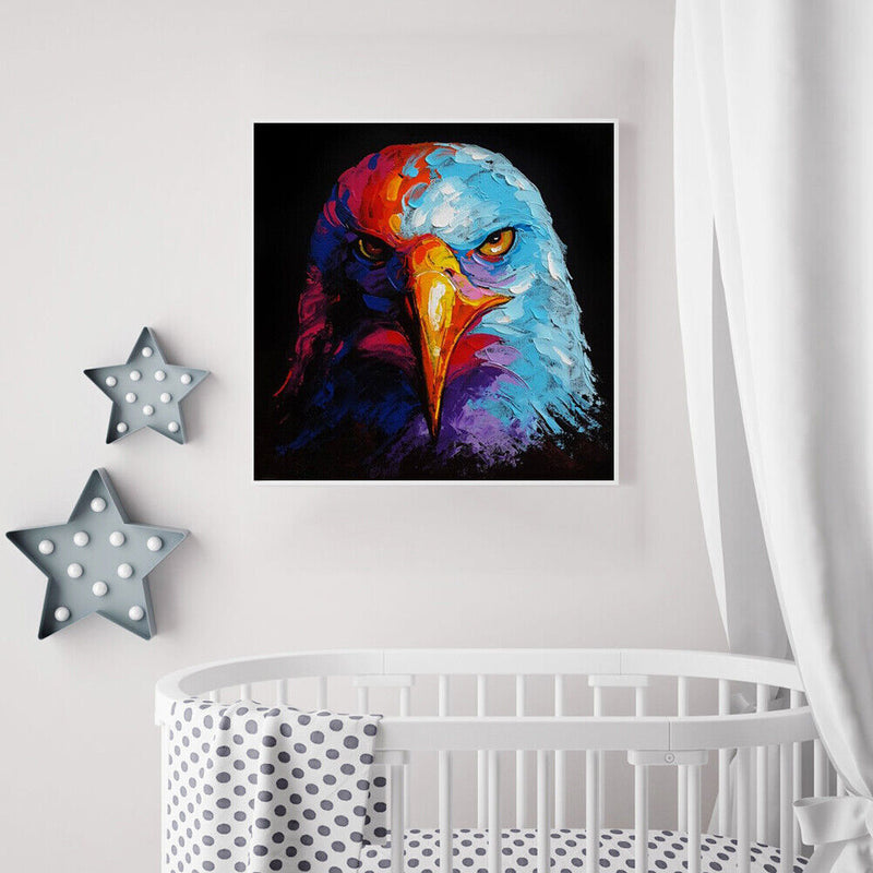 Eagle Frameless Picture Oil Paint By Numbers Hand Painted Picture for Bedroom