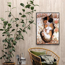 Full Drill 5D DIY Diamond Painting Sleeping Cat Embroidery Cross Stitch Decor
