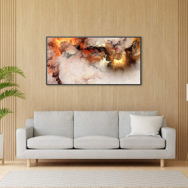 Frameless Colorful Clouds Oil Paint By Number Kit DIY Handmade Drawing On C