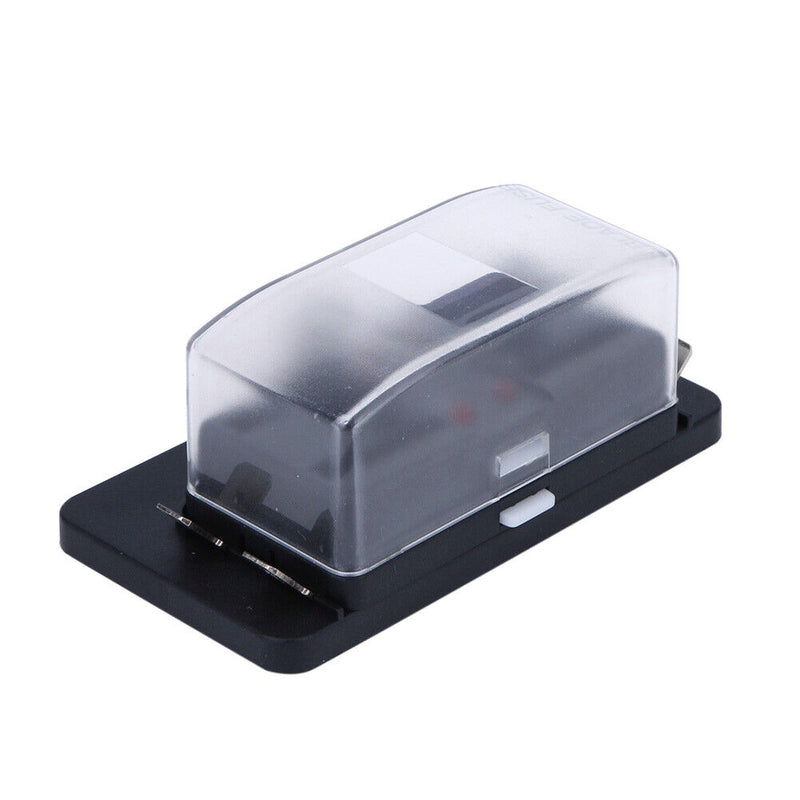 4 Way Fuse Block Blade Fuse Holder with LED Indicator + Cover for Car Boat Newly