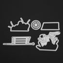 6pcs/Set DIY Car Flowers Metal Cutting Dies for Scrapbook Embossing Stencil