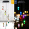LED Solar Wind Chime Lamp Color Changing Wishing Bottle Hanging Light (A) Newly