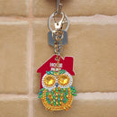 4pcs DIY Diamond Painting Special Shape Full Drills Owl Pendants Bags Key Chains