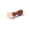 25mm Round Shaped Fire Lacquer Sealing Wax with Handle Brass Copper Animal Stamp