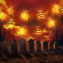 10 Lights Nylon Strings Lanterns Scary String Stripe Bat Mixed Halloween Light