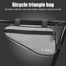 Durable MTB Front Frame Triangle Bag Road Cycling Storage Pouch Bag (Gray)