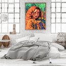 Girl with flowers 40x50cm Oil Paint By Numbers Picture DIY Painting
