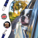 Adjustable Dogs Car Seat Belt Harness Pets Safe Seat Traction Rope (Blue) Newly
