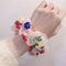 Elastic Hairband Hair Bands Transparent Net Yarn Embroidery Flower Korea Chic