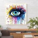 Partial Embroidery Kits Eyes 11CT Stamped 3 Strands Needlework Home Decoration
