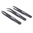 JAKEMY Anti-static Glass Fiber Tweezers Set Straight and Curved Tweezers Newly