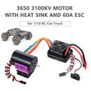 HobbyFans BL 3650 Waterproof Brushless Motor 60A ESC w/ Heat Sink (3100KV)