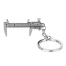 Mini Vernier Caliper Pendant Keyring Slider Slides Useful Tool Key Chain Z0Q5