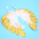 Angel Feather Wings Baby Leaves Headband Hair Head Bands (gloden) Newly