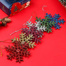 Christmas Tree Decorations Glitter Powder 10cm Plastic Snowflake Xmas Snow