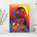 5D DIY Special Shaped Diamond Painting Girl Embroidery Kits Living Room Dec