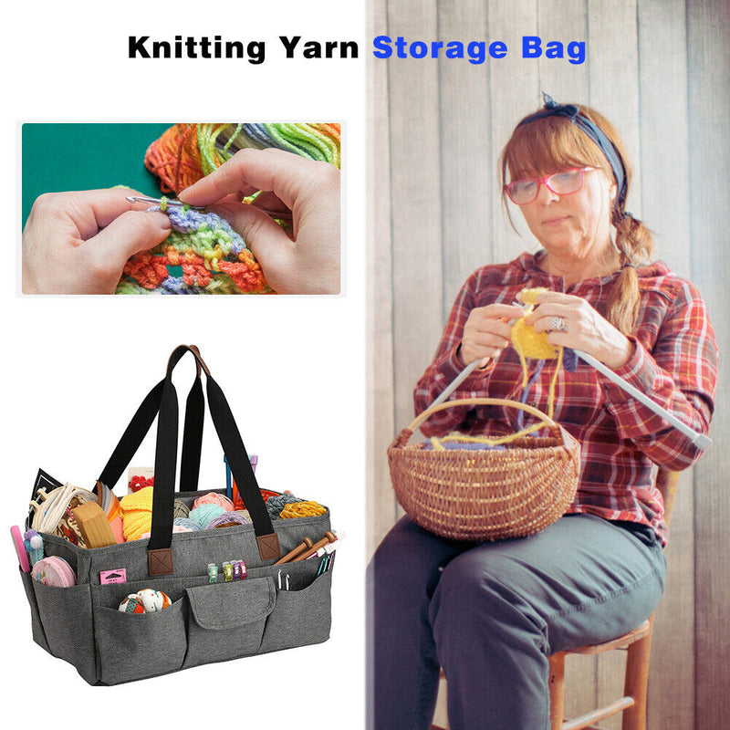 Knitting Bag Organizer Yarn Storage Case Crochet Hook Knitting Needles Dead Bags