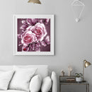 Frameless Oil Paint By Numbers Flower DIY Canvas Picture Craft Kit for Home