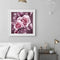 Frameless Oil Paint By Numbers Flower DIY Canvas Picture Craft Kit for Home
