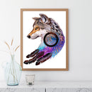 #A 5D DIY Diamond Painting Kits Full Round Drill Colorful Animal Mosaic Picture