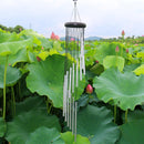 18 Tubes Wind Chime Yard Garden Outdoor Living Wind Chimes Decor (Silvery)