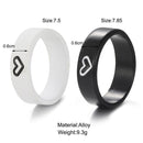 Weddings Romantic Couple Rings Rings Combination Black White Love Lover Gifts