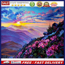 Morning Mountain Oil Paint By Number DIY Handpainted on Canvas Picture Unframed