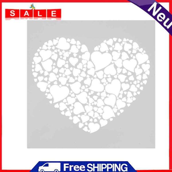 DIY Love Heart Fondant Decoration Stencil Wedding Decoration Cupcake Template