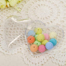 5Pcs Heart Shaped Plastic Ball Clear Fillable Wedding Christmas M6V6