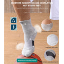 2pcs Professional Men Cycling Sport Socks Basketball Football Sock (Gray) Newly