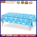 Blue Sky White Clouds Tablecloth Prints Dining Desk Table Cover for Pool Beach
