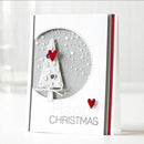 Cards Making Drawing Paper Falling Snow Stencil Scrapbooking Embossing Template