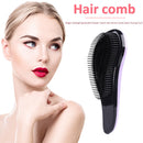 Hair Comb Detangle Hairbrush Massage Brush Curly Style Tool (Light Purple)
