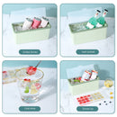 Ice Tray - Ice Cube Tray with Lid and Bin (3 Trays 1 Ice Bucket & Scoop)